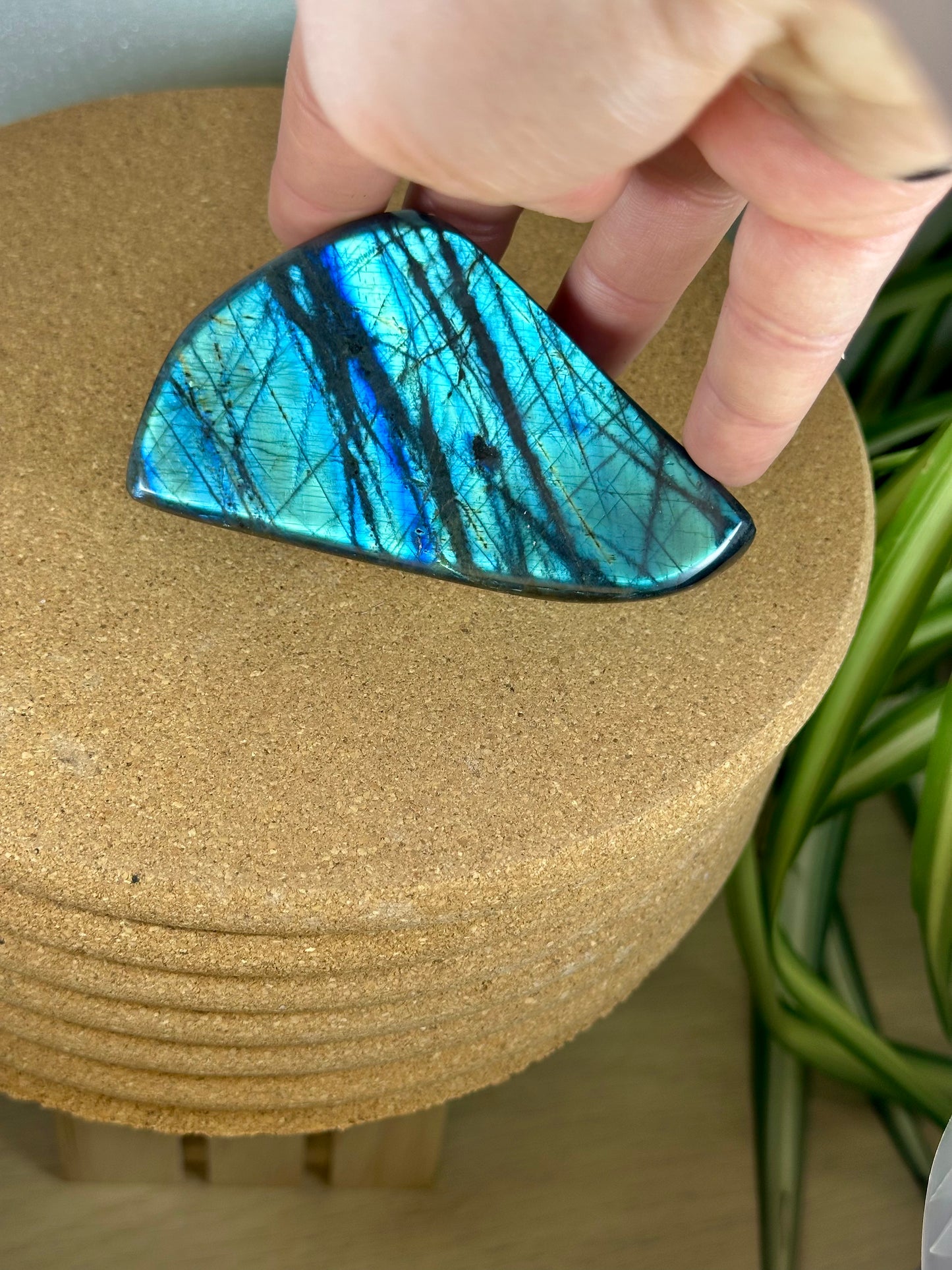 Labradorite Freeform - Turquoise flash