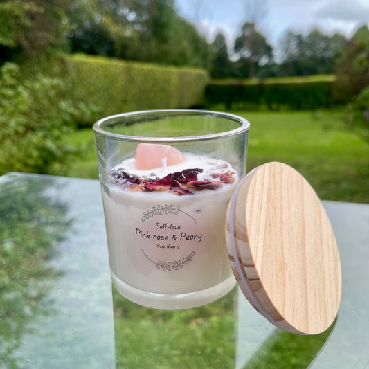 Rose and Peony Soy Wax Candle