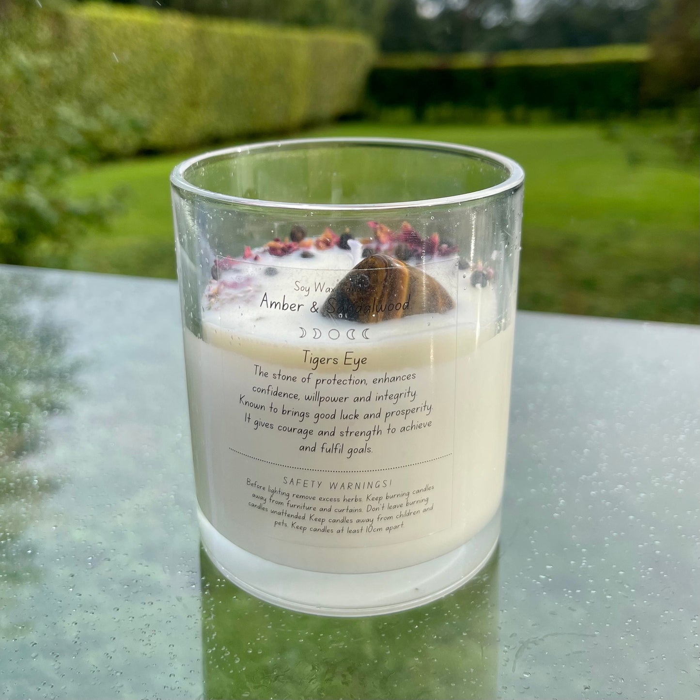 Amber and Sandalwood Soy Wax Candle